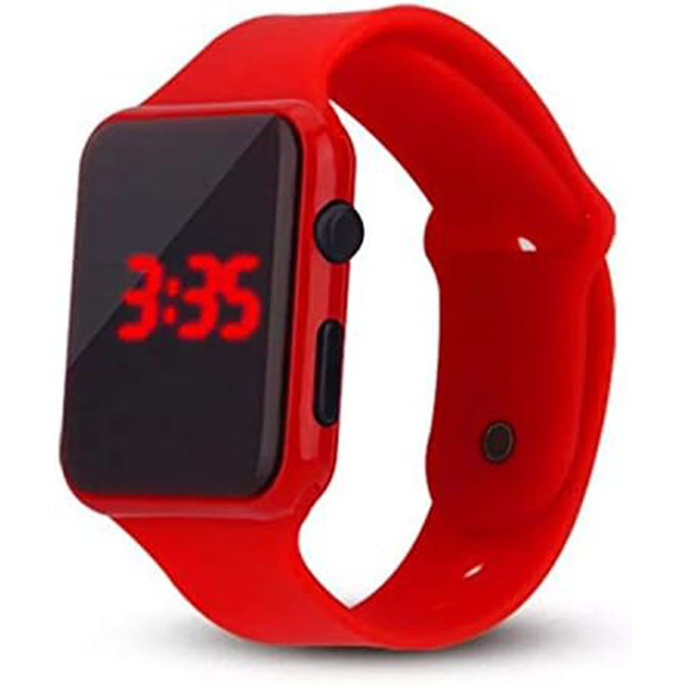 Unisex LED Digital Silicone Sports Bracelet Watch with Electronic Display